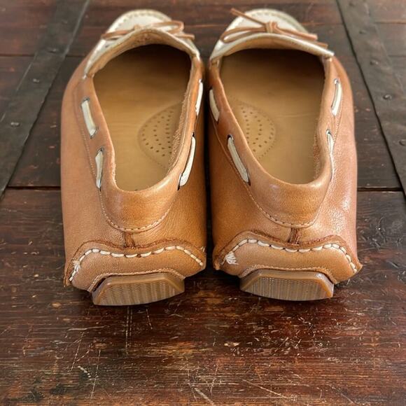 GH Bass Vintage Two-Tone Leather Driving Moc Size 10 - Picture 3 of 7